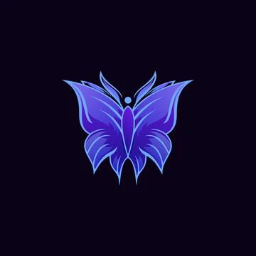 Butterfly logo Stock Illustration