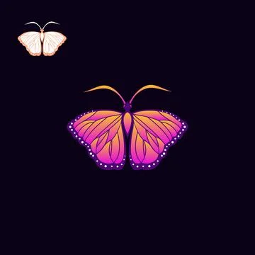 Butterfly logo Stock Illustration