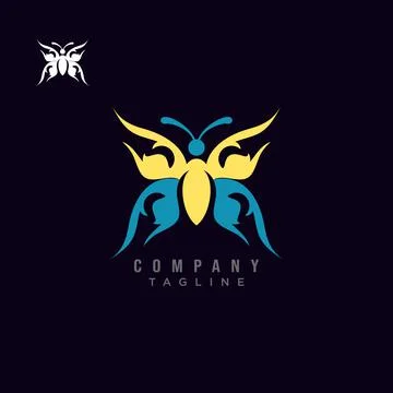 Butterfly logo Stock Illustration