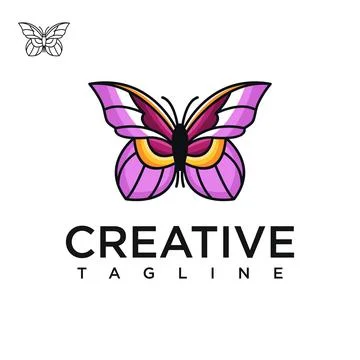 Butterfly logo Stock Illustration