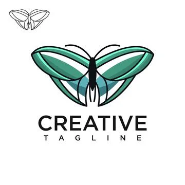Butterfly logo Stock Illustration