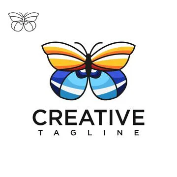 Butterfly logo Stock Illustration