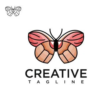 Butterfly logo Stock Illustration