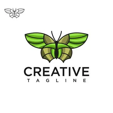 Butterfly logo Stock Illustration