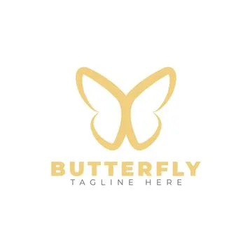 Butterfly logo Stock Illustration