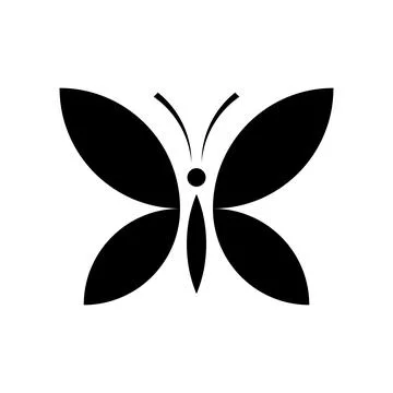 Butterfly logo Stock Illustration