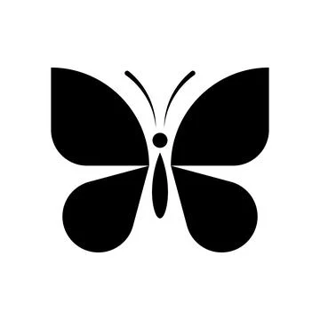 Butterfly logo Stock Illustration