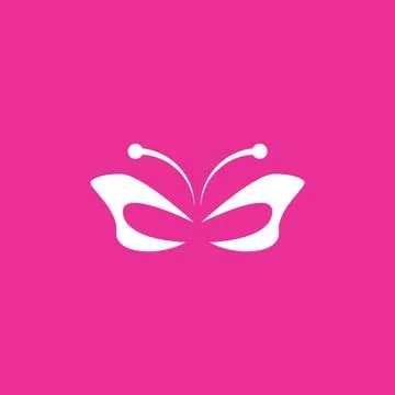 Butterfly logo template Stock Illustration