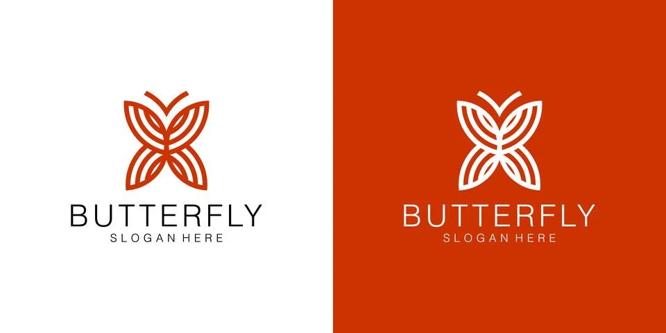 Butterfly Logo Template Vector icon design Stock Illustration