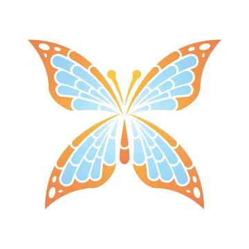 Butterfly logo template vector icon design Stock Illustration