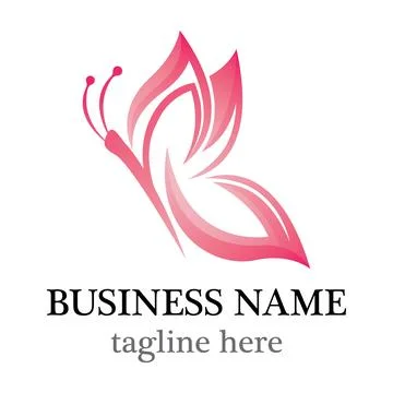 Butterfly logo template vector icon design Stock Illustration