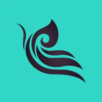 Butterfly logo vector Stock Illustration