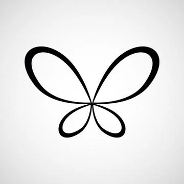 Butterfly logo vector Stock Illustration