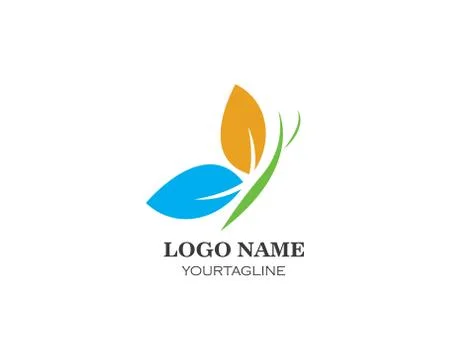 Butterfly logo vector template Stock Illustration