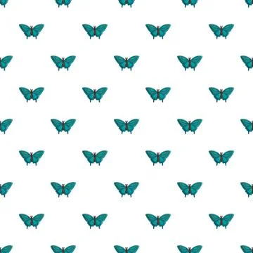 Butterfly morpho anaxibia pattern seamless イラスト素材
