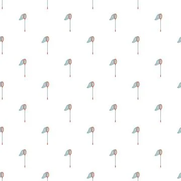 Butterfly net repeating pattern on white background Stock Illustration