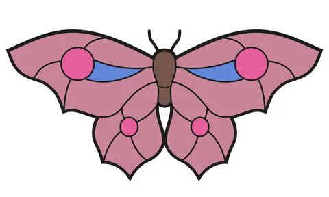 Butterfly or Moth Stock Illustration
