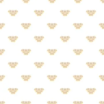 Butterfly pattern creating a seamless background design Illustrazione stock
