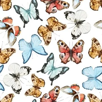 Butterfly pattern Stock Illustration