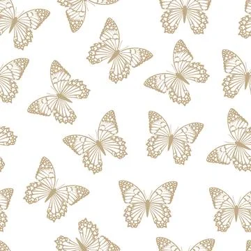 Butterfly pattern Illustrazione stock