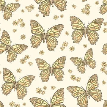 Butterfly pattern Stock Illustration