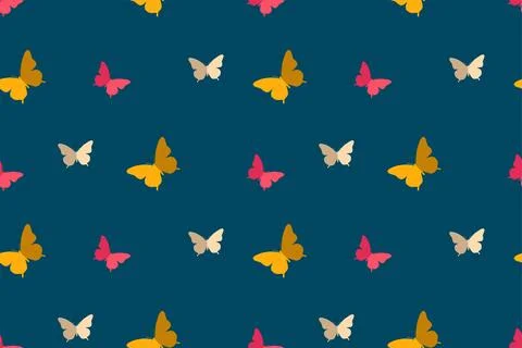 Butterfly pattern Stock Illustration