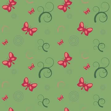 Butterfly Pattern Stock Illustration