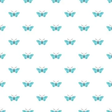 Butterfly pattern seamless Illustrazione stock
