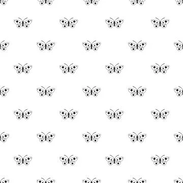 Butterfly pattern seamless Illustrazione stock