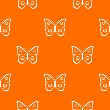 Butterfly peacock eye pattern seamless Illustrazione stock
