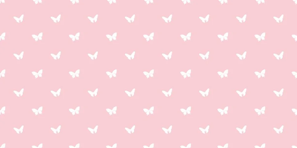 Butterfly repeat pattern vector background. Stock Illustration