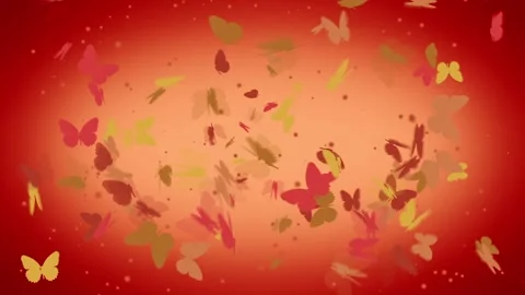 Butterfly Romantic Loop Background 2 Stock Footage 248273683