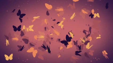 Butterfly Romantic Loop Background 3 Stock Footage 248273757