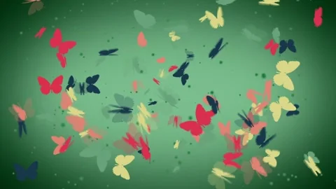 Butterfly Romantic Loop Background 4 Video stock 248273794