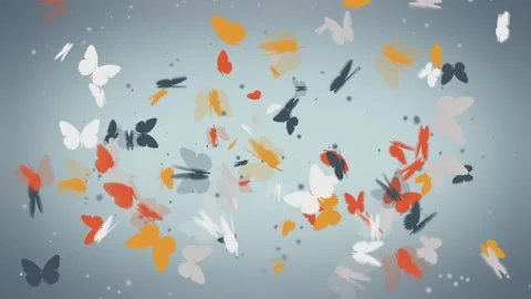 Butterfly Romantic Loop Background 5 Video stock 248273840