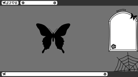 Butterfly rose Looping streaming background. 1080p (2) Stock Footage 258881026