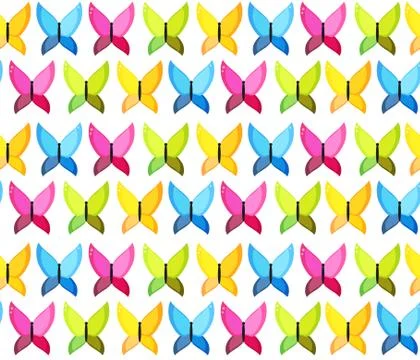 Butterfly Seamless Pattern Background Illustration Stock Illustration