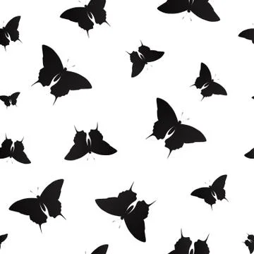 Butterfly Seamless Pattern Background  Illustration Stock Illustration