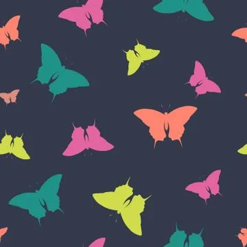 Butterfly Seamless Pattern Background  Illustration Stock Illustration
