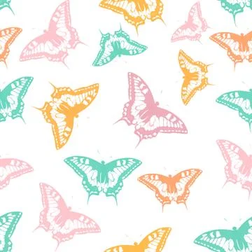 Butterfly Seamless Pattern Background  Illustration Stock Illustration