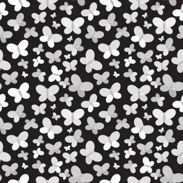 Butterfly Seamless Pattern Background Illustration Stock Illustration