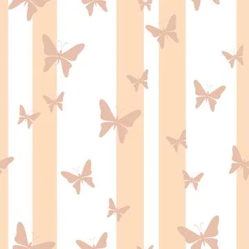 Butterfly seamless pattern. Stock Illustration