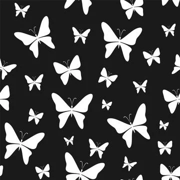Butterfly seamless pattern. Illustrazione stock