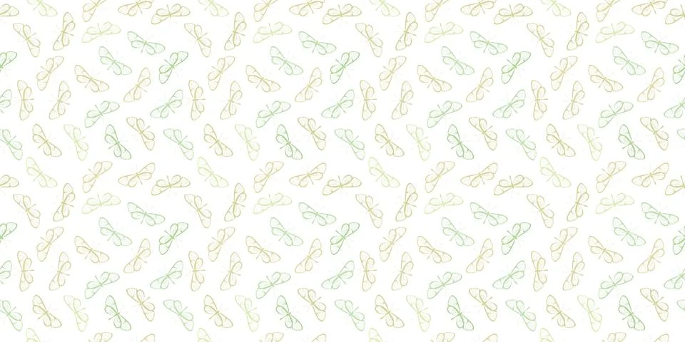 Butterfly seamless pattern, spring background 스톡 일러스트