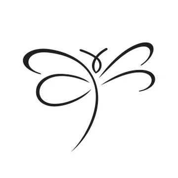 Butterfly sign Ilustração Stock