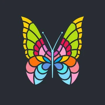 Butterfly sign Stock Illustration