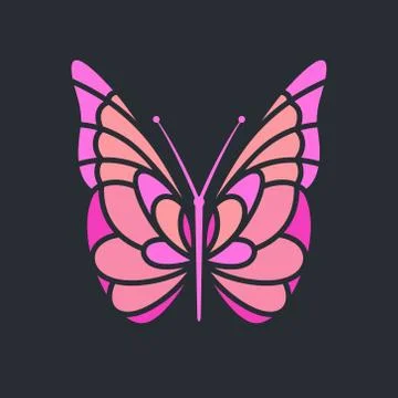 Butterfly sign Stock Illustration