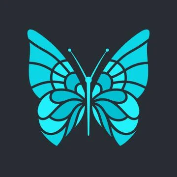 Butterfly sign Stock Illustration
