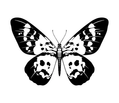 Butterfly silhouette Stock-Illustration