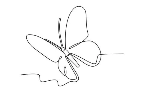 A butterfly with simple wing patterns 스톡 일러스트